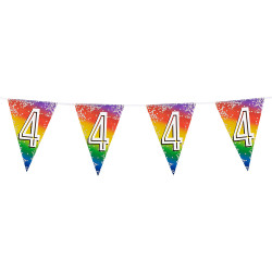 Narozeninová  girlanda '4' (6 m)